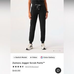 Figs Zamora Jogger Scrub Pants Black M